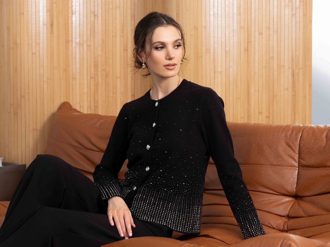 CARDIGAN PAILLETTES - ALISON SHERI - A46468