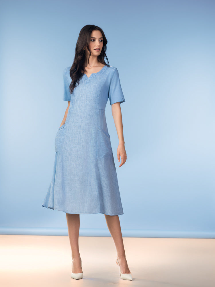 ROBE POCHES- ALISON SHERI - A47060- 3 COULEURS
