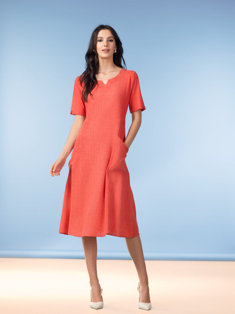 ROBE POCHES- ALISON SHERI - A47060- 3 COULEURS