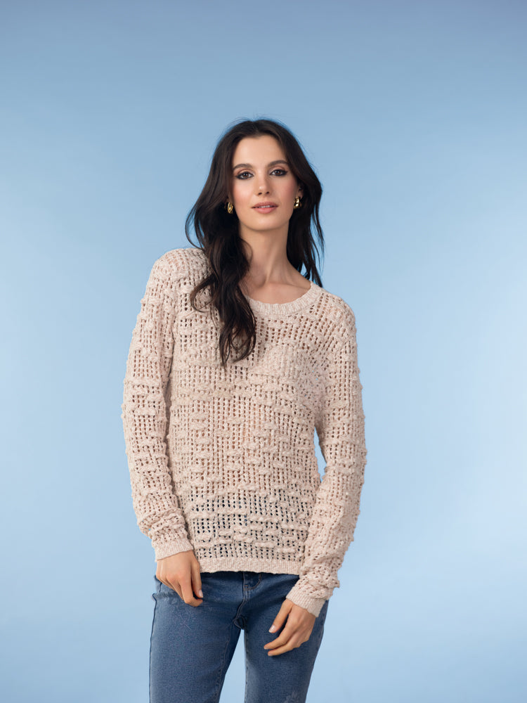 CHANDAIL MAILLES - ALISON SHERI  - A47138 - 3 COULEURS