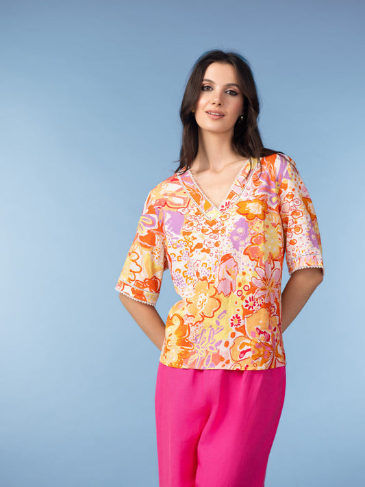 BLOUSE IMPRIMÉ - ALISON SHERI - A47245