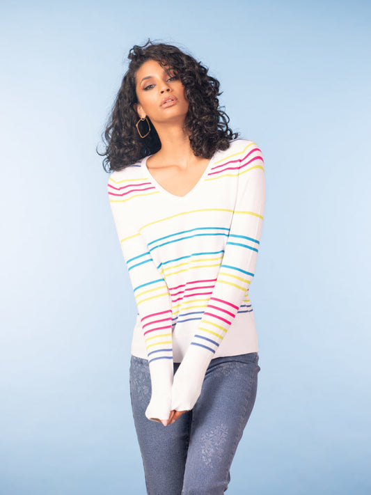 CHANDAIL RAYURES - ALISON SHERI - A47619