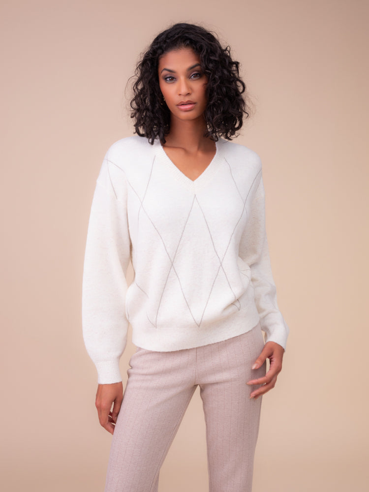 Chandail col en V - Alison Sheri - A48001