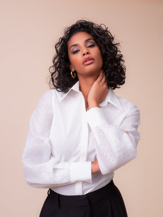 Chemise manche voilé - Alison Sheri - A48137