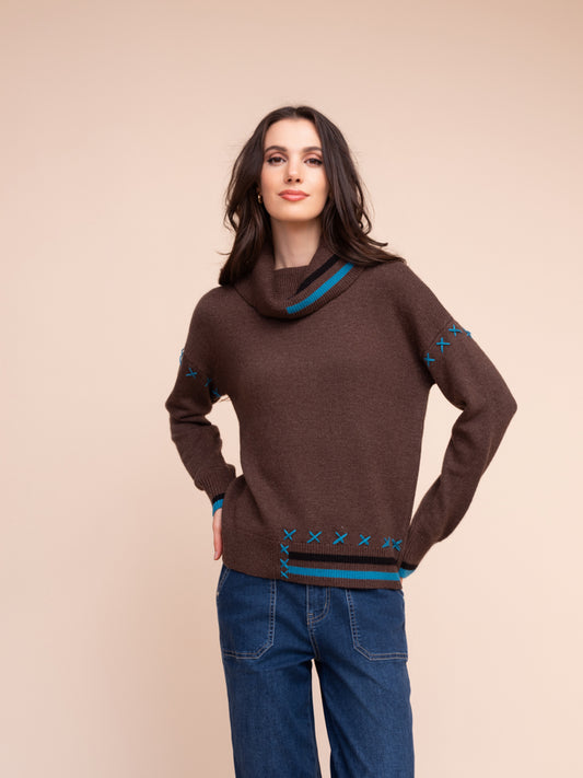 Chandail col baveux - Alison Sheri - A48175