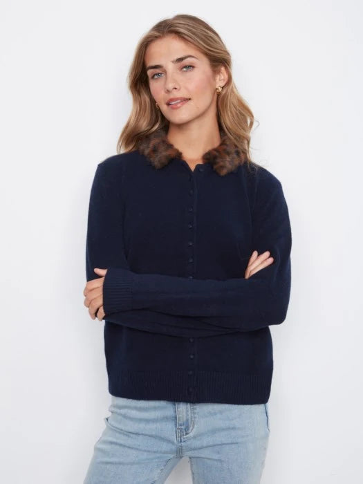 Cardigan en peluche - Charlie B - C2138