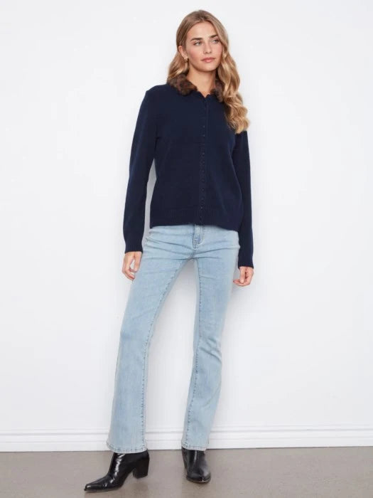 Cardigan en peluche - Charlie B - C2138