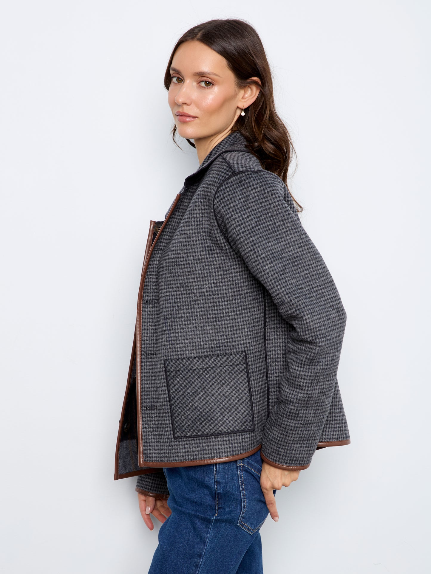 Veste réversible à carreaux - Charlie B - C6185YB