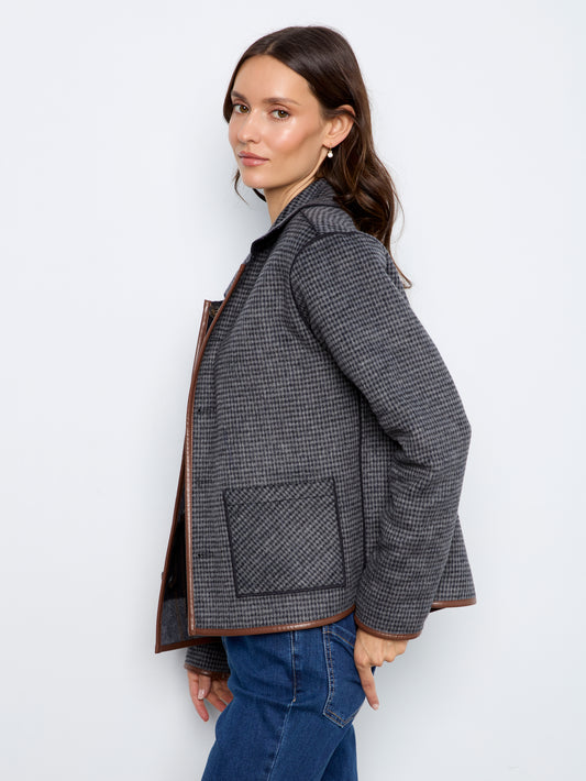 Veste réversible à carreaux - Charlie B - C6185YB