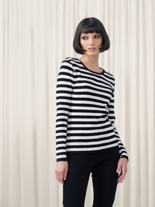 CHANDAIL RAYURES - ELENA WANG - EW35082