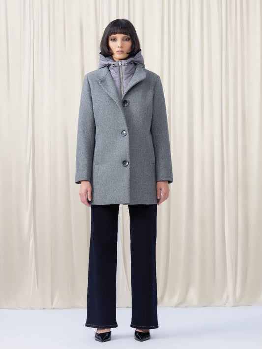 MANTEAU CAPUCHON - ELENA WANG - EW35128