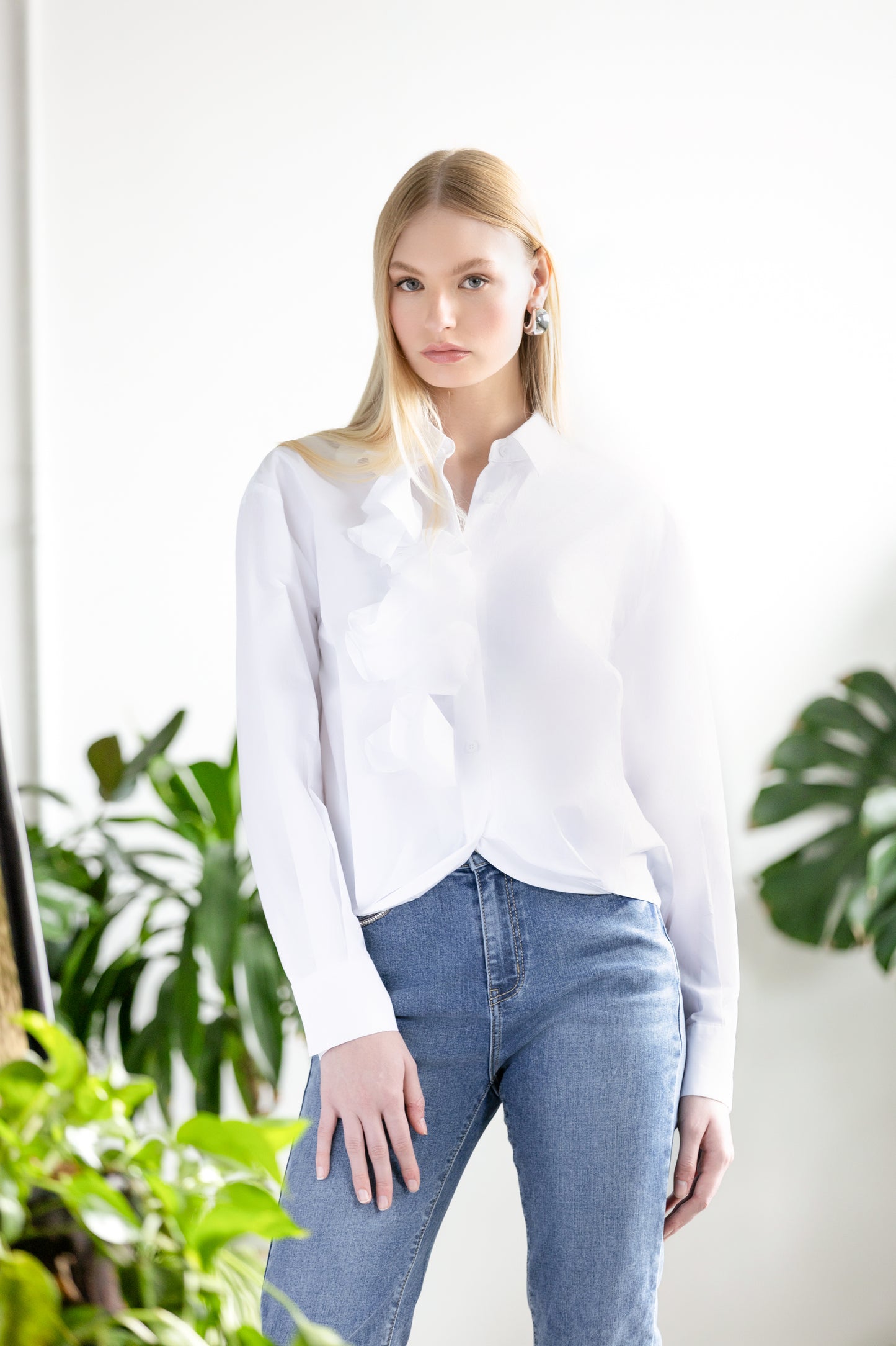 CHEMISE JABOT - ELENA WANG - EW36002