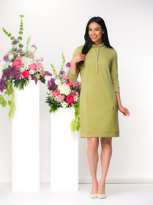 ROBE DROITE - ELENA WANG - EW36005 - 3 COULEURS