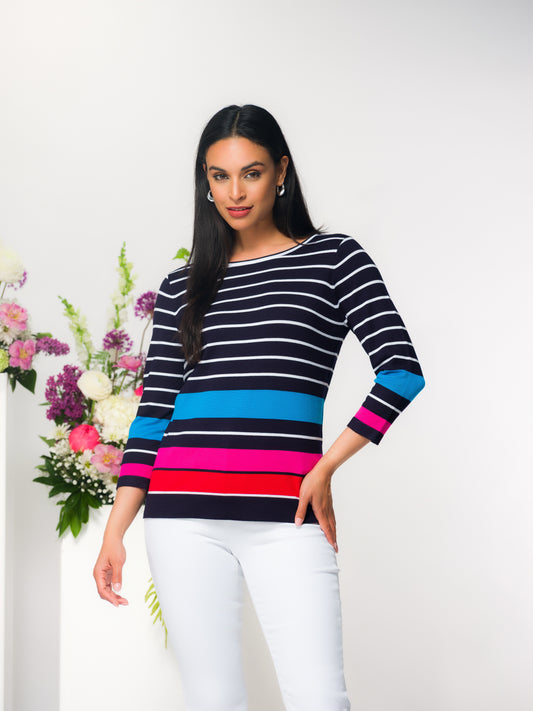 CHANDAIL RAYURES - ELENA WANG - EW36087