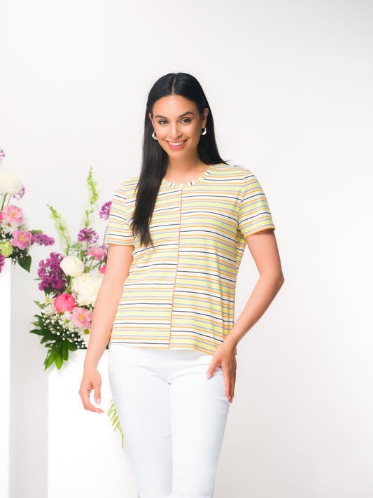 T-SHIRT RAYURES- ELENA WANG - 36131