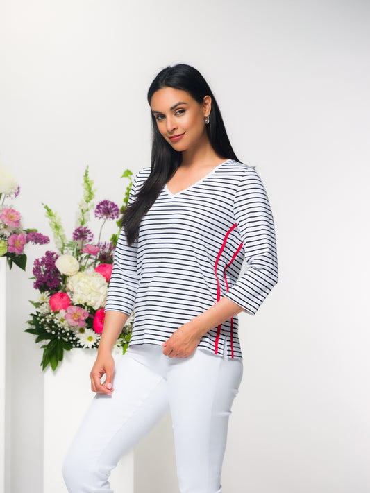 CHANDAIL RAYURES - ELENA WANG - EW36286