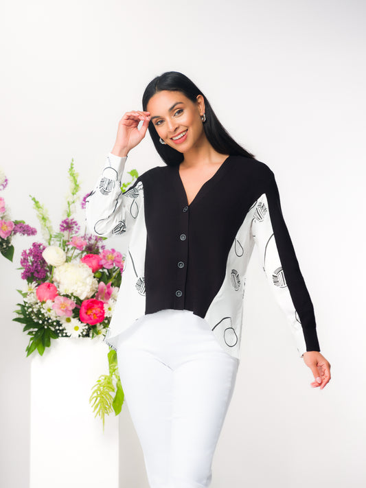 CARDIGAN AMPLE - ELENA WANG - EW36317