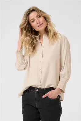 CHEMISE MANCHE 3/4 - CREAM - 10606063